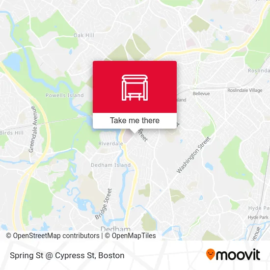 Spring St @ Cypress St map