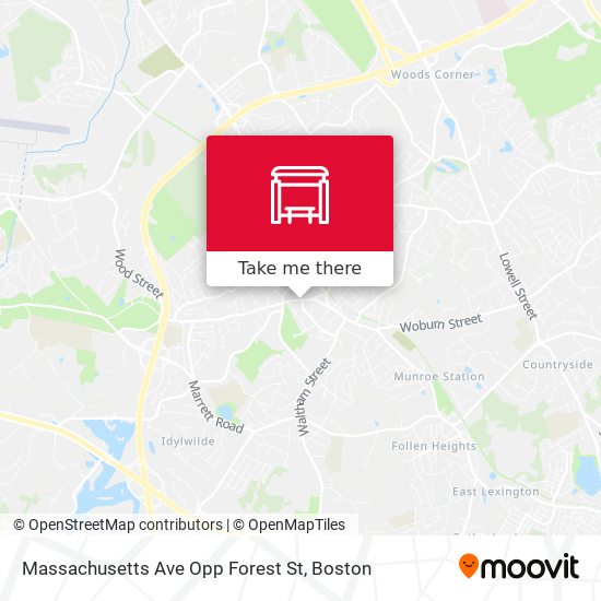 Mapa de Massachusetts Ave Opp Forest St