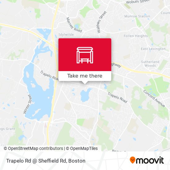 Trapelo Rd @ Sheffield Rd map