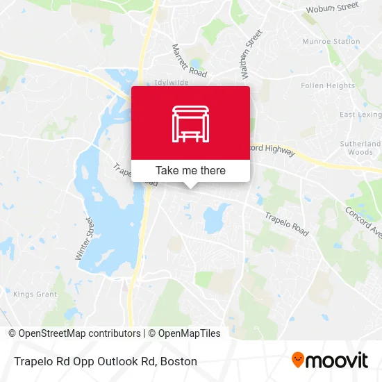 Trapelo Rd Opp Outlook Rd map