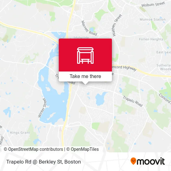 Trapelo Rd @ Berkley St map