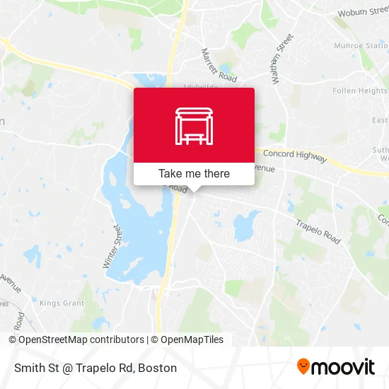 Smith St @ Trapelo Rd map