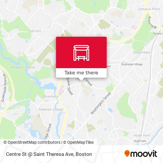 Mapa de Centre St @ Saint Theresa Ave