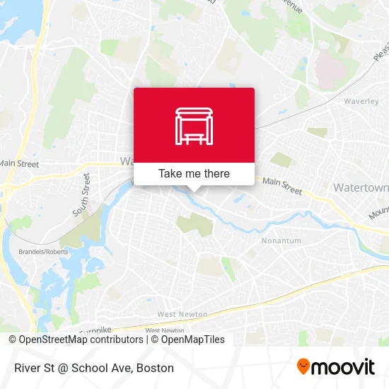 River St @ School Ave map