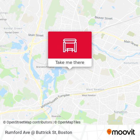 Rumford Ave @ Buttrick St map