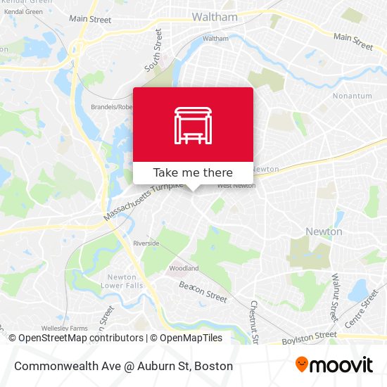 Commonwealth Ave @ Auburn St map