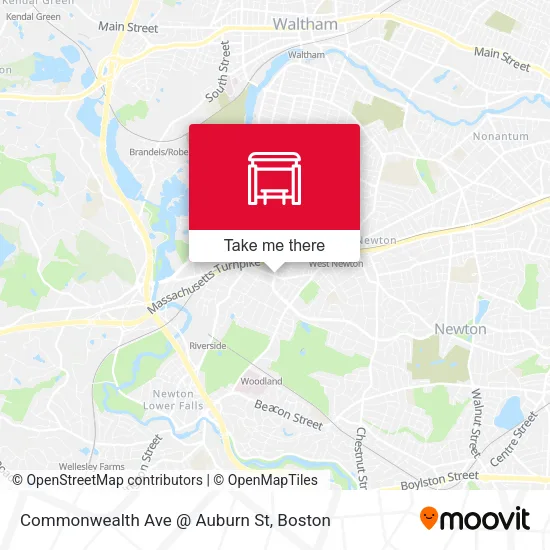 Commonwealth Ave @ Auburn St map