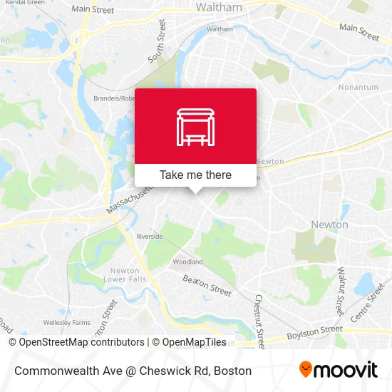 Commonwealth Ave @ Cheswick Rd map