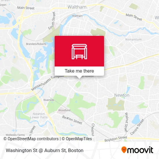 Washington St @ Auburn St map