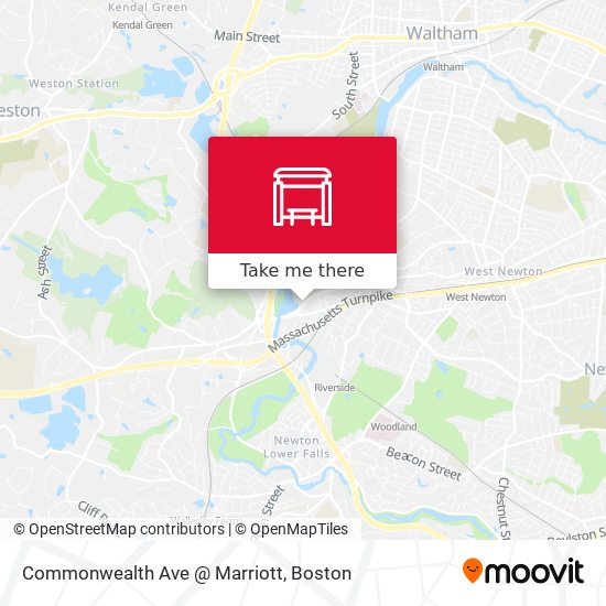 Mapa de Commonwealth Ave @ Marriott