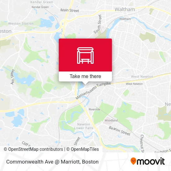 Commonwealth Ave @ Marriott map
