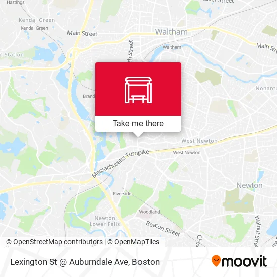 Lexington St @ Auburndale Ave map