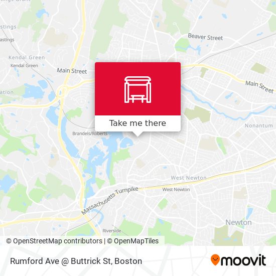 Rumford Ave @ Buttrick St map