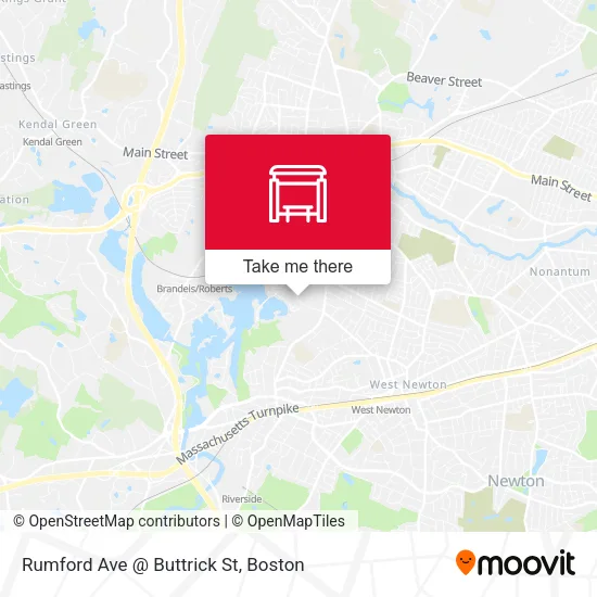 Rumford Ave @ Buttrick St map