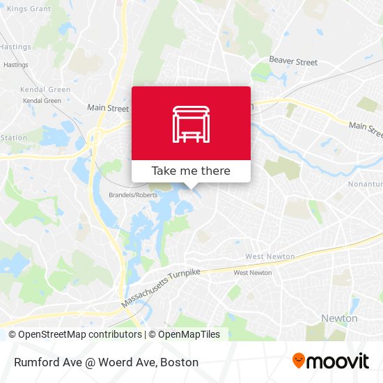 Mapa de Rumford Ave @ Woerd Ave