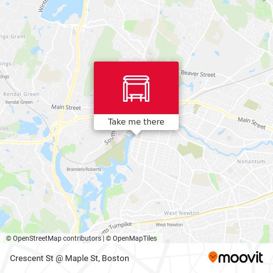 Crescent St @ Maple St map