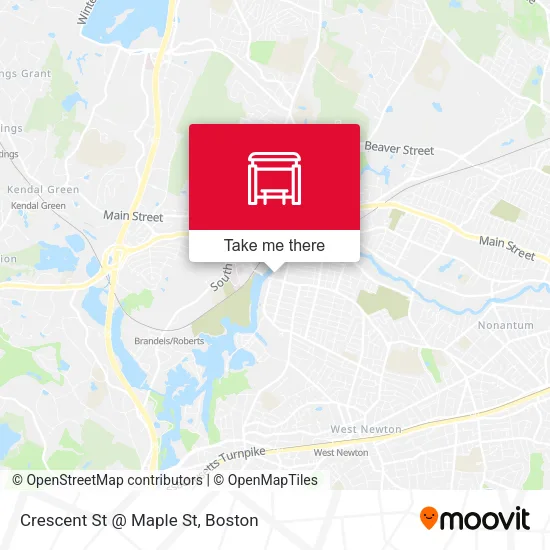 Mapa de Crescent St @ Maple St