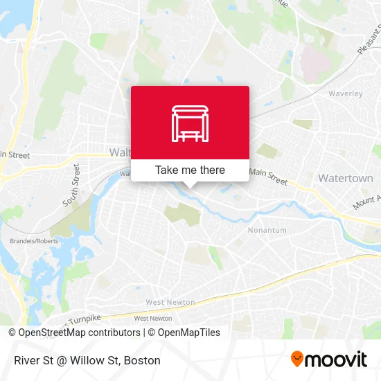 River St @ Willow St map