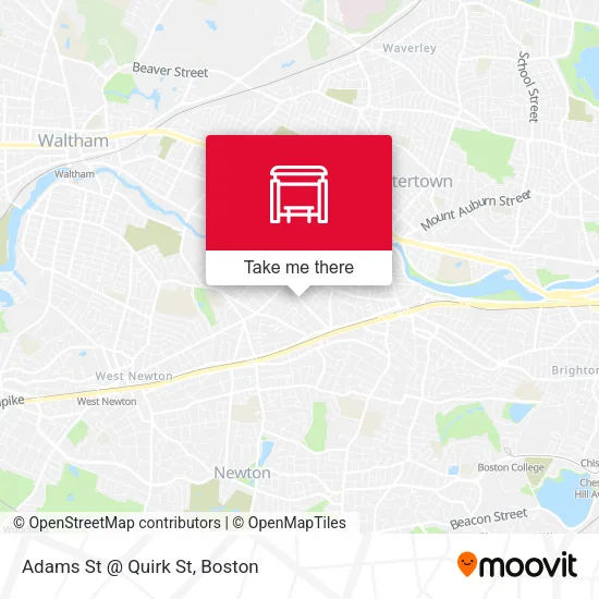 Adams St @ Quirk St map