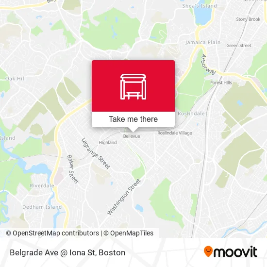Belgrade Ave @ Iona St map