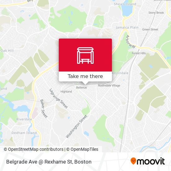 Belgrade Ave @ Rexhame St map