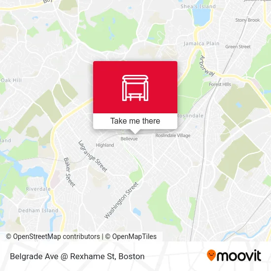 Belgrade Ave @ Rexhame St map