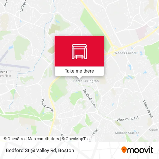 Bedford St @ Valley Rd map
