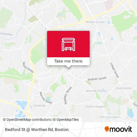 Bedford St @ Worthen Rd map