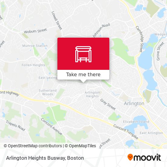 Mapa de Arlington Heights Busway