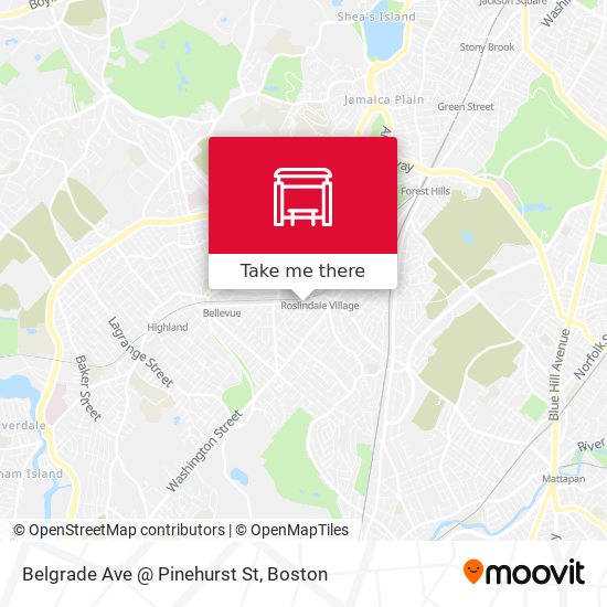 Mapa de Belgrade Ave @ Pinehurst St