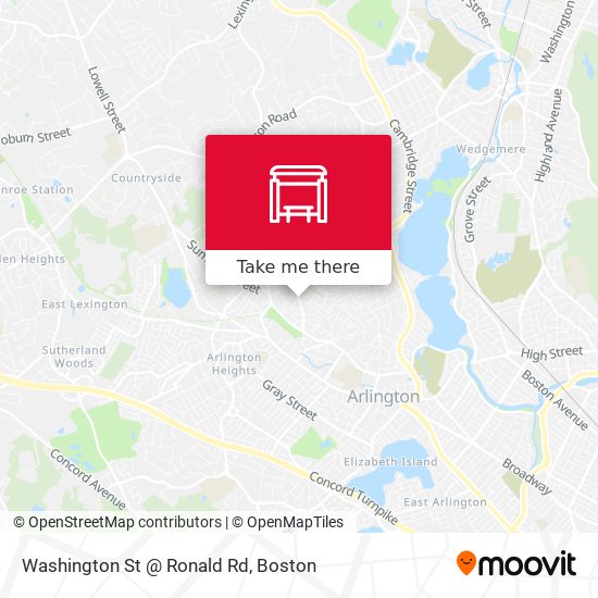 Washington St @ Ronald Rd map