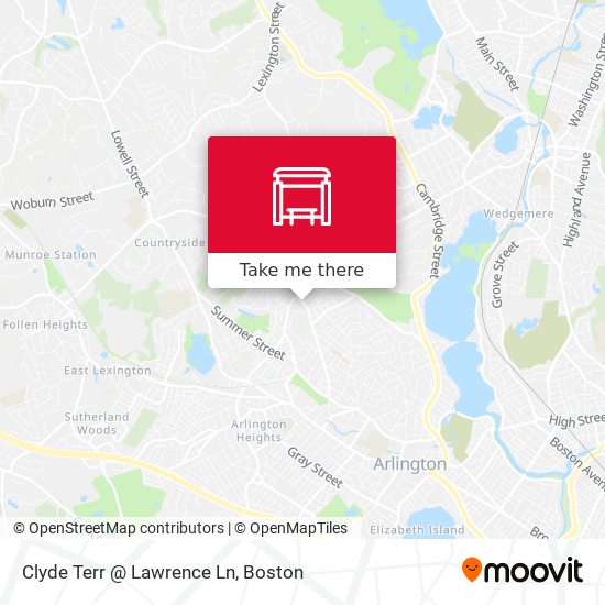 Clyde Terr @ Lawrence Ln map