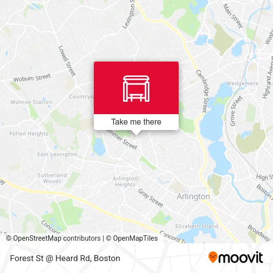 Forest St @ Heard Rd map