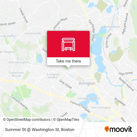 Mapa de Summer St @ Washington St