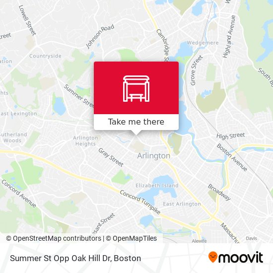 Mapa de Summer St Opp Oak Hill Dr