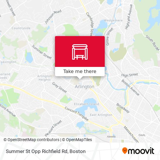 Summer St Opp Richfield Rd map