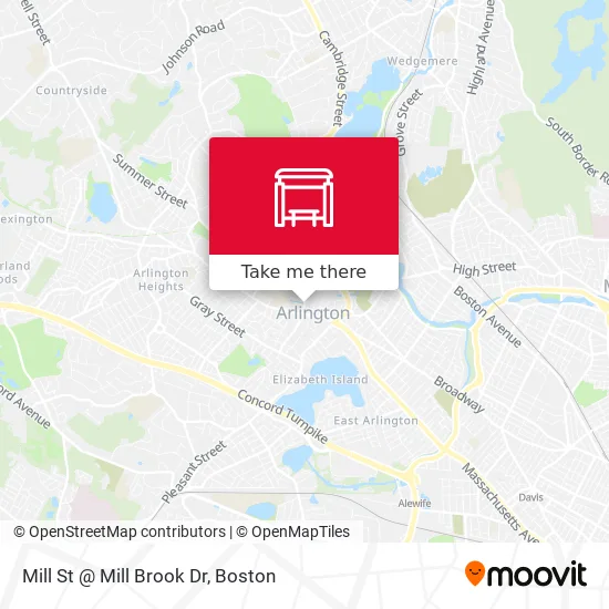Mapa de Mill St @ Mill Brook Dr