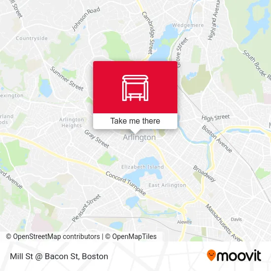 Mapa de Mill St @ Bacon St