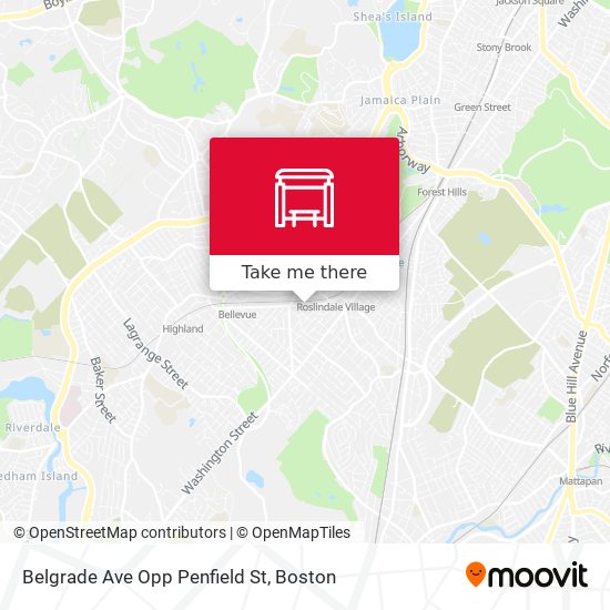 Belgrade Ave Opp Penfield St map