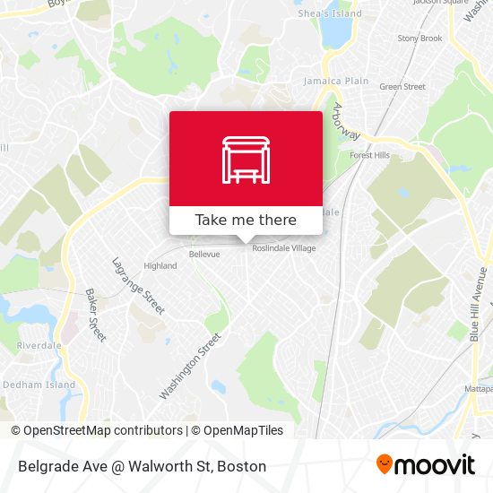 Belgrade Ave @ Walworth St map