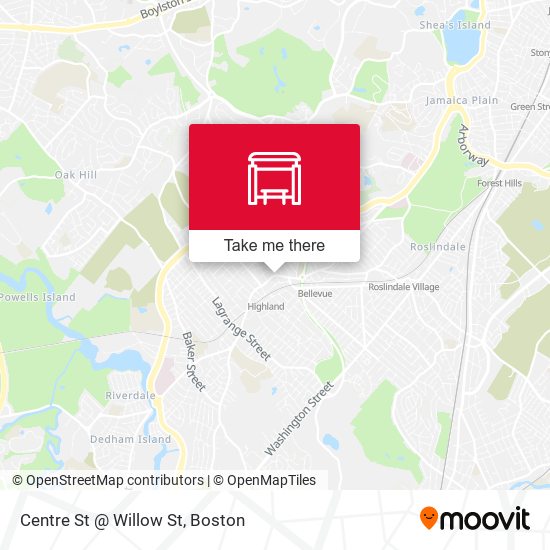 Centre St @ Willow St map