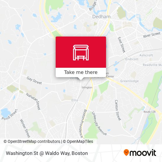 Washington St @ Waldo Way map