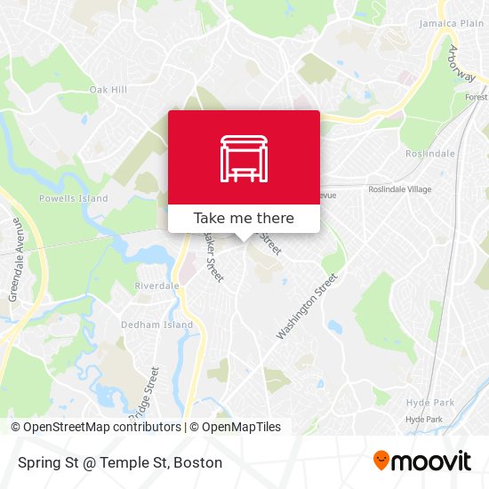Mapa de Spring St @ Temple St