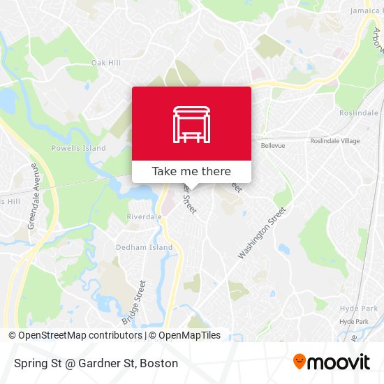 Mapa de Spring St @ Gardner St