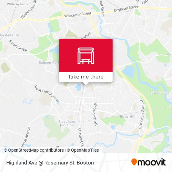 Highland Ave @ Rosemary St map