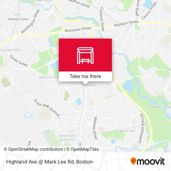 Mapa de Highland Ave @ Mark Lee Rd