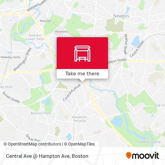 Mapa de Central Ave @ Hampton Ave