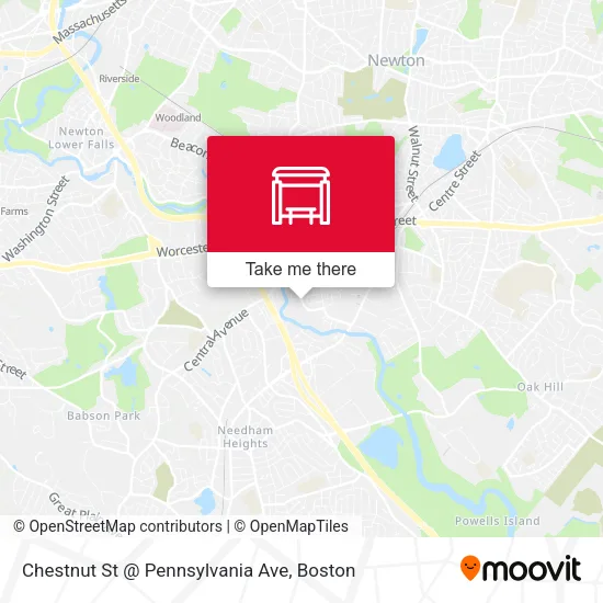Chestnut St @ Pennsylvania Ave map