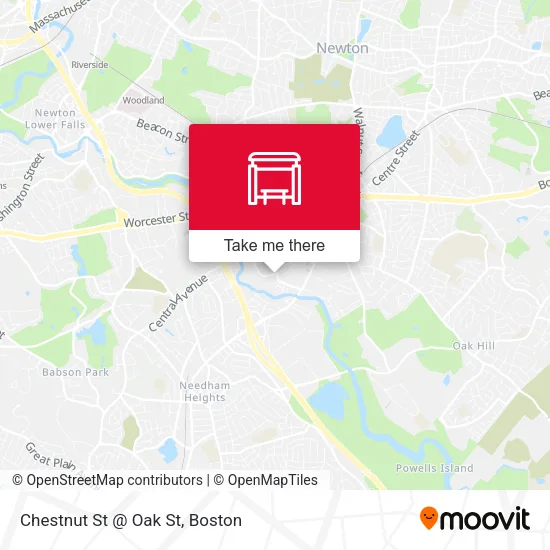 Chestnut St @ Oak St map