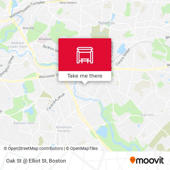 Mapa de Oak St @ Elliot St